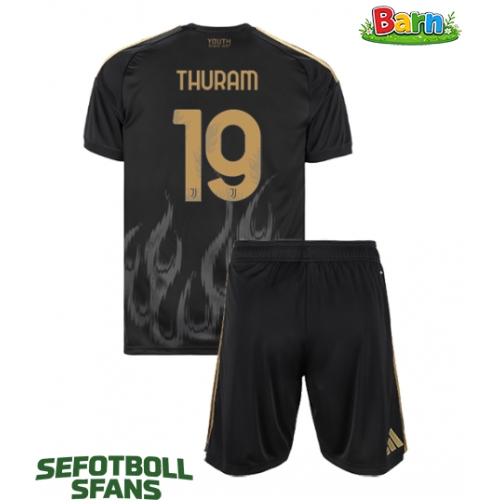 Juventus Khephren Thuram #19 Tredjeställ Barn 2026-27 Kortärmad (+ Korta byxor)